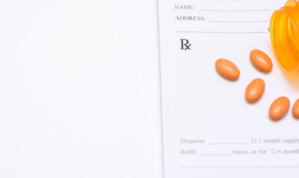 Pills On A Prescription Pad