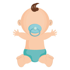 Baby clothes happy icon vector illustration design graphic