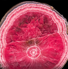 Rhodochrosite mineral from Capillitas Mine, Catamarca Province, Argentina