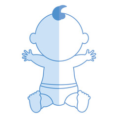 Baby clothes happy icon vector illustration design shadow 