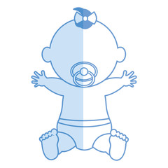 Baby clothes happy icon vector illustration design shadow 