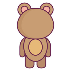 Stuffed animal monkey icon vector illsutration design graphic