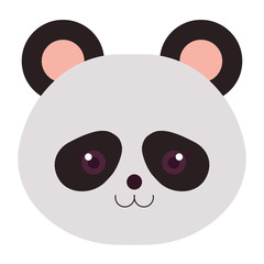 Stuffed animal panda icon vector illustration design graphic