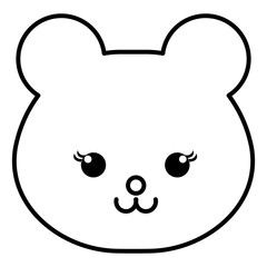 Stuffed animal monkey icon vector illsutration design draw