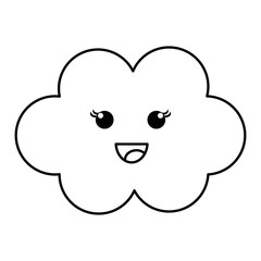 Cloud sky baby icon vector illustration design draw