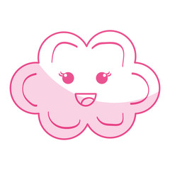 Cloud sky baby icon vector illustration design shadow 