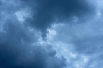 Stormy rain clouds background