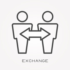 Line icon exchange
