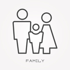 Line icon family