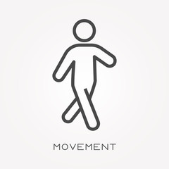 Line icon movement