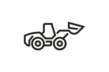 Vehicle Icons: Wheel Loader (loading mode)