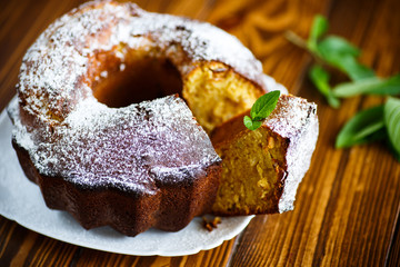 Sweet big honey cake