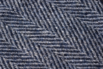 Interlacing the fabric with a close-up