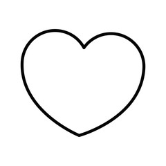 heart icon over white background vector illustration