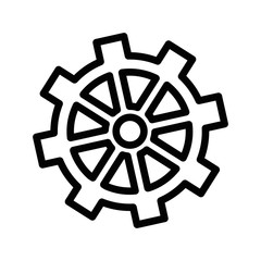 Obraz premium gear wheel icon over white background vector illustration