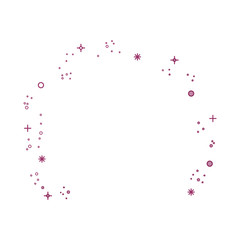 Fototapeta na wymiar ornament burst of stars icon over white background vector illustration