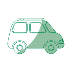 car icon over white background vector illustration