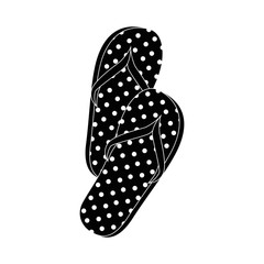 sandals icon over white background vector illustration