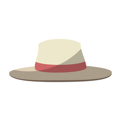 hat icon over white background vector illustration