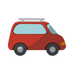 car icon over white background vector illustration