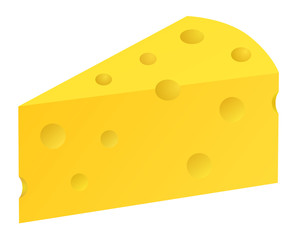 Piece of cheese vector eps 10