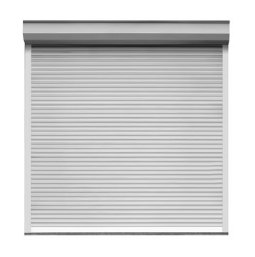 Plastic window with roller shutters
