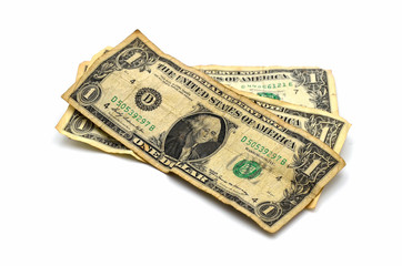 Dollarscheine freigestellt