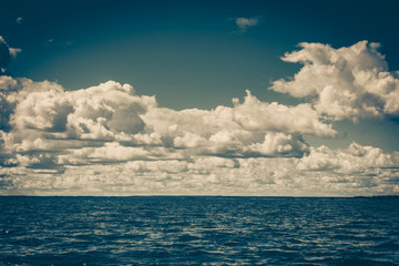 Obrazy na Szkle  seascape morski horyzont i niebo.