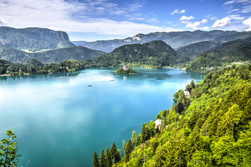 Naklejka na ściany i meble Lake Bled, Slovenia