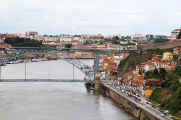 Fototapeta premium The Dom Luiz I Bridge, Porto, Portugal 