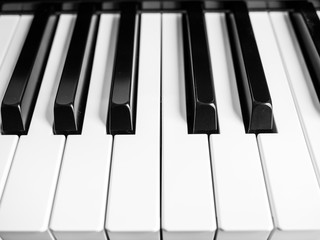 Ebony and Ivory Piano Keys