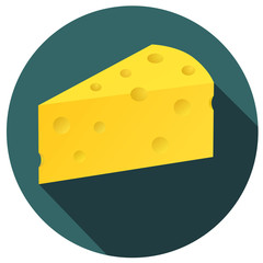 Piece of cheese vector eps 10