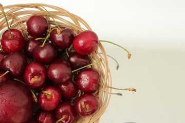 juicy ripe cherries