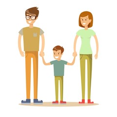 Family Icon in trendy flat style isolated on white background. Parents symbol for your web site design, logo, app, UI. Vector illustration