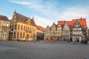 Fototapeta na wymiar Old town square in Bremen