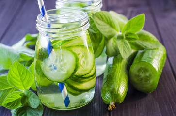 Fresh cucumber drink