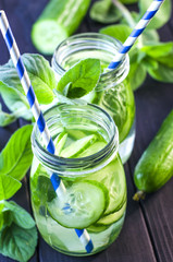 Fresh cucumber drink