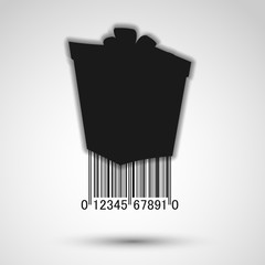 Barcode on white background isolated object