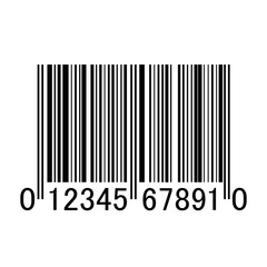Barcode on white background isolated object