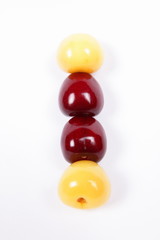 Cherries and currants in a vacuum
