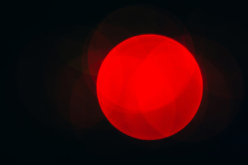 Abstract minimalist bokeh background. Japanese flag symbol rising sun. Red bokeh. 