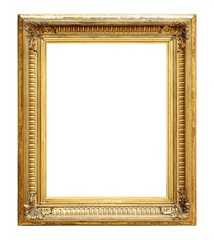 Fototapeta premium Gilded frame for paintings, mirrors or photos
