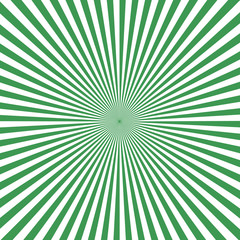 Vector background of Green rays on a white background