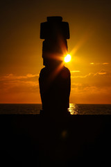 Easter Island sunset