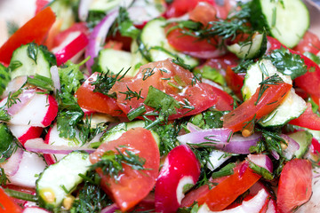 salad of fresh vegetables