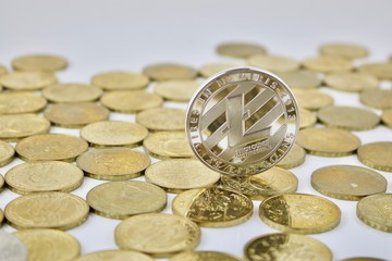 Silver Litecoin coin
