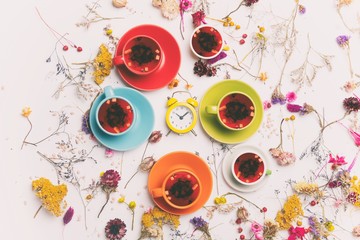 healthy organic tea with herbs