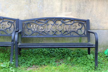 Welcome bench