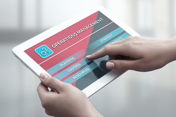 Operations Management Strategy Business Internet Technology Concept