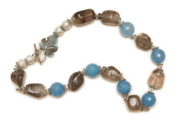 Nice necklace isolated on white background